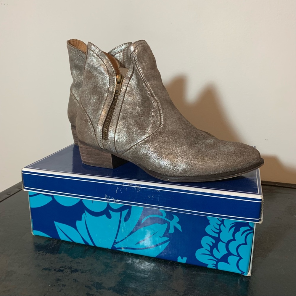 Seychelles Lucky Penny Western Bootie Pewter